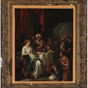 Esther's book, chap. 7, vs 6. Who's the artist ? - Fine Art