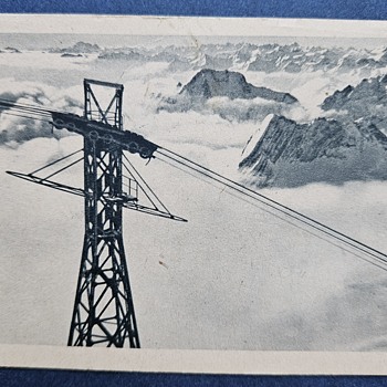 1948 U.S. Army Postcard. Bayerische Zugspitzbahn Cable Car - Postcards