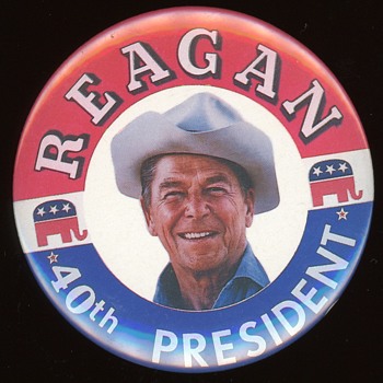 Ronald Reagan 40th President Pin - Medals Pins and Badges