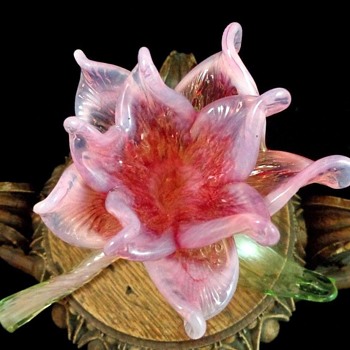 Kralik Art Nouveau Floriform Glass Vase - Art Glass