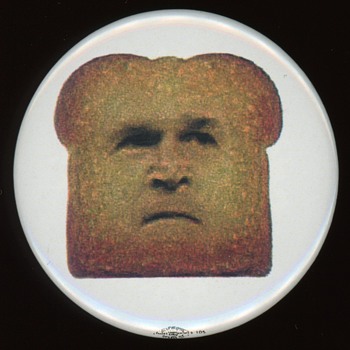 George W Bush Toast Pin - Medals Pins and Badges