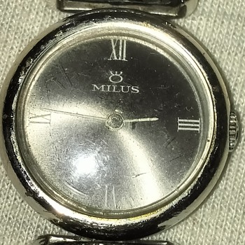 Vintage Milus Silver Ladies Wrist Watch - Wristwatches