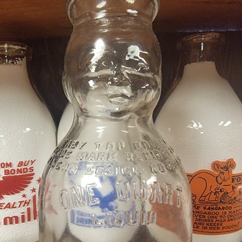 "REED GLASS COMPANY" BABYTOP MILK BOTTLE SAMPLE - Bottles