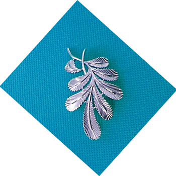 Trifari Mistletoe Pin - Costume Jewelry