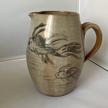 Vintage stoneware pitcher  - China and Dinnerware