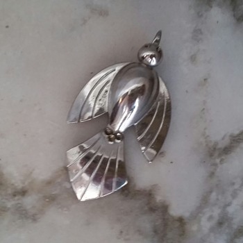 Vintage Coro swallow pin - Costume Jewelry