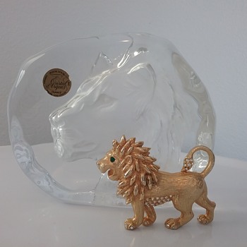 Two lions  - Art Glass