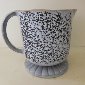 Splatterware or What? Help Identify this Stoneware Pitcher / Tankard - Pottery