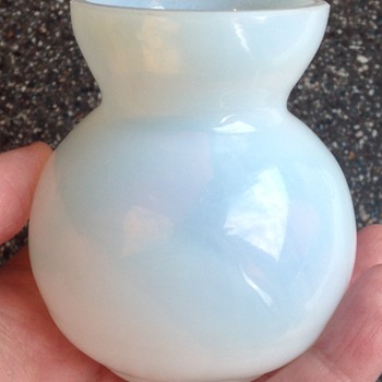 Small antique glass bulb vase. - Glassware