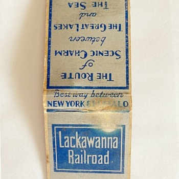 Lackawanna RR Matchbook Cover - Railroadiana