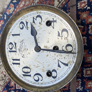 Antique clock Face/Movement AU CARILLON - Clocks