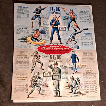 GI Joe Paperwork 2 Pieces 1964 - Toys