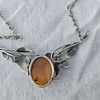 Vintage Baltic Amber Sterling Necklace