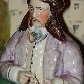 "Lord Dundreary" 19th Century Staffordshire Figurine Edward Askew Sothern in "Our American Cousin" - Figurines