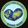 Protect the Planet Al Gore 2000 Pin