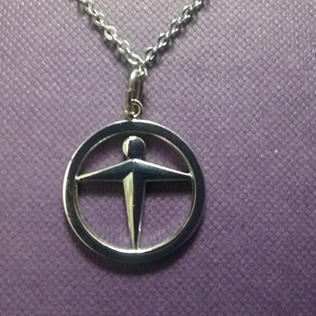 Manpower symbol sterling necklace  - Fine Jewelry