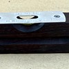 E.A. Stevens Level Co. (ca. 1945-48) No. 399 Solid Black Walnut Torpedo Level (Newton Falls, Ohio)