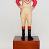 Vintage Ada L. Rice Racing Stables Jockey Statue