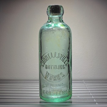 Connellsville Bottling Works Soda Blob Top Embossed MB&G Massillon Bottle & Glass Company Antique Vintage Hutchinson - Bottles