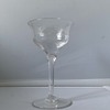 Antique cock fighting etched glass 