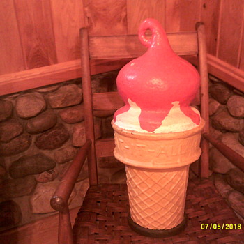 1950`S EAT IT ALL DAIRY QUEEN ICE CREAM CONE - Advertising