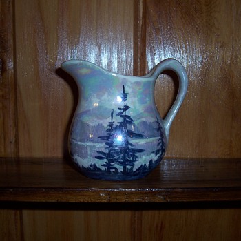 Weller Queen Pottery Art Wagner signed small pitcher - Pottery