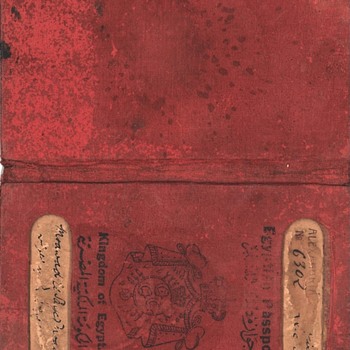 Rare 1924 Kingdom of Egypt Passport – Signed by French Consul Pierre de Witasse – Historical Artifact