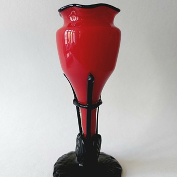 Loetz: "Emperor's Red with Black" - Art Glass