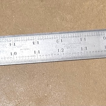 L.S. Starrett Co. No. 607 24-Inch Spring-Tempered Steel Rule, with No. 7 Graduation - Tools and Hardware