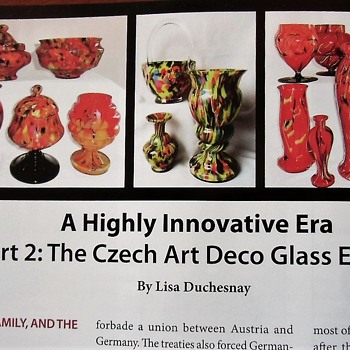 Finally! Part II AAG Article Czech era Kralik, and background from mid 1800s - Art Glass