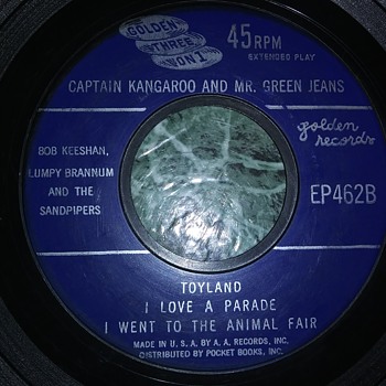 Captain Kangaroo And Mr. Green Jeans...On Extended Play 45 RPM Vinyl - Records
