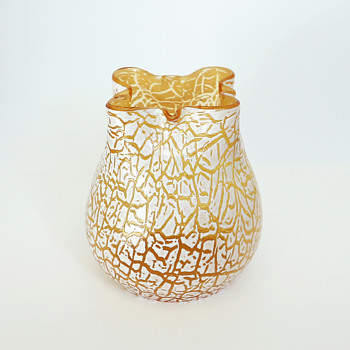 Kralik 'Soft Crackle' Vase - Art Glass