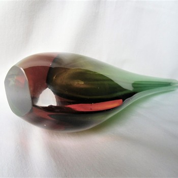 Lovely Sommerso Glass Vase Potential Murano 1960s+ by Mandruzzato? - Art Glass