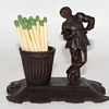Mid-1800's Bronze E.G. Zimmerman Match Holder