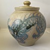 Vintage large lidded stoneware pot. 