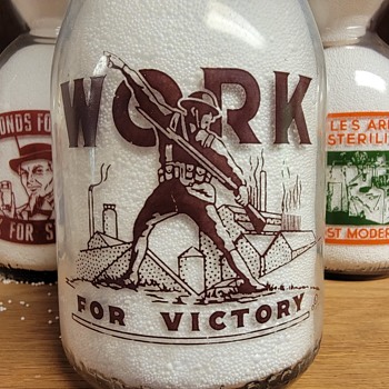 C. MESSNER DAIRY...ALLENTOWN PENNSYLVANIA WAR SLOGAN MILK BOTTLE  - Bottles