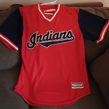 Jose Ramirez 2018 Cleveland Indians Players Weekend Topps Now PW Patch 19/49 Card, and Majestic "Enriquito" PW Jersey, MINT - Baseball