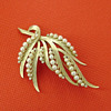 Crown Trifari Seaweed Spray Brooch 