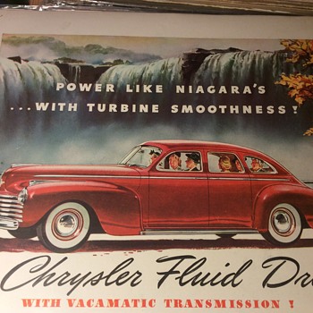 Through Niagara Falls with your new ——Chrysler Fluid Drive
