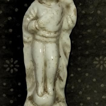 Vintage Porcelain Apsara Type Small Old Rare Figure - Asian