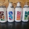 LIBERTY GLASS COMPANY COLOR SAMPLE MILK BOTTLES