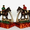 Horse, Jockey And Stirrup Bookends By O.C.C.