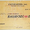 The "Fictioneers" "Black Mask" Magazine Check to H. H. Stinson January 22, 1945 " A Noose for Little Nemo"