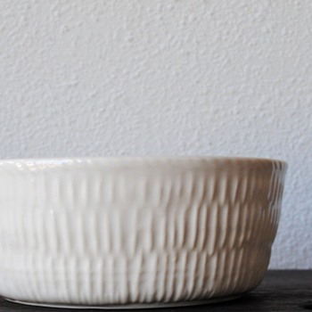 Textured pottery bowl with an "A" in square mark...is this studio pottery? - Pottery