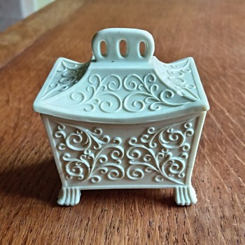 Sowerby Glass Tea Caddy. - Victorian Era