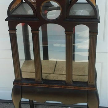 Vintage Garage Sale Find desk and cabinet - Furniture