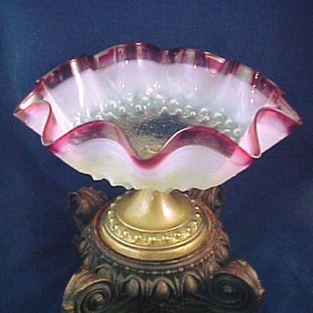 Researching Heckert Art Glass Tazza / Compote from Hosch and the PGM - Art Glass