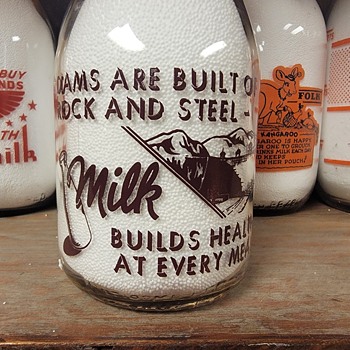RIVERSIDE CALIFORNIA MILK BOTTLE...UNUSUAL BACK SIDE DESIGN - Bottles