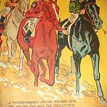 "They're Off" Horse Racing Magazine/Comic 1976 Charles Town Turf Club and Shenandoah Downs - Animals