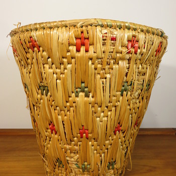 Possibly a Native American Woven Basket - Furniture